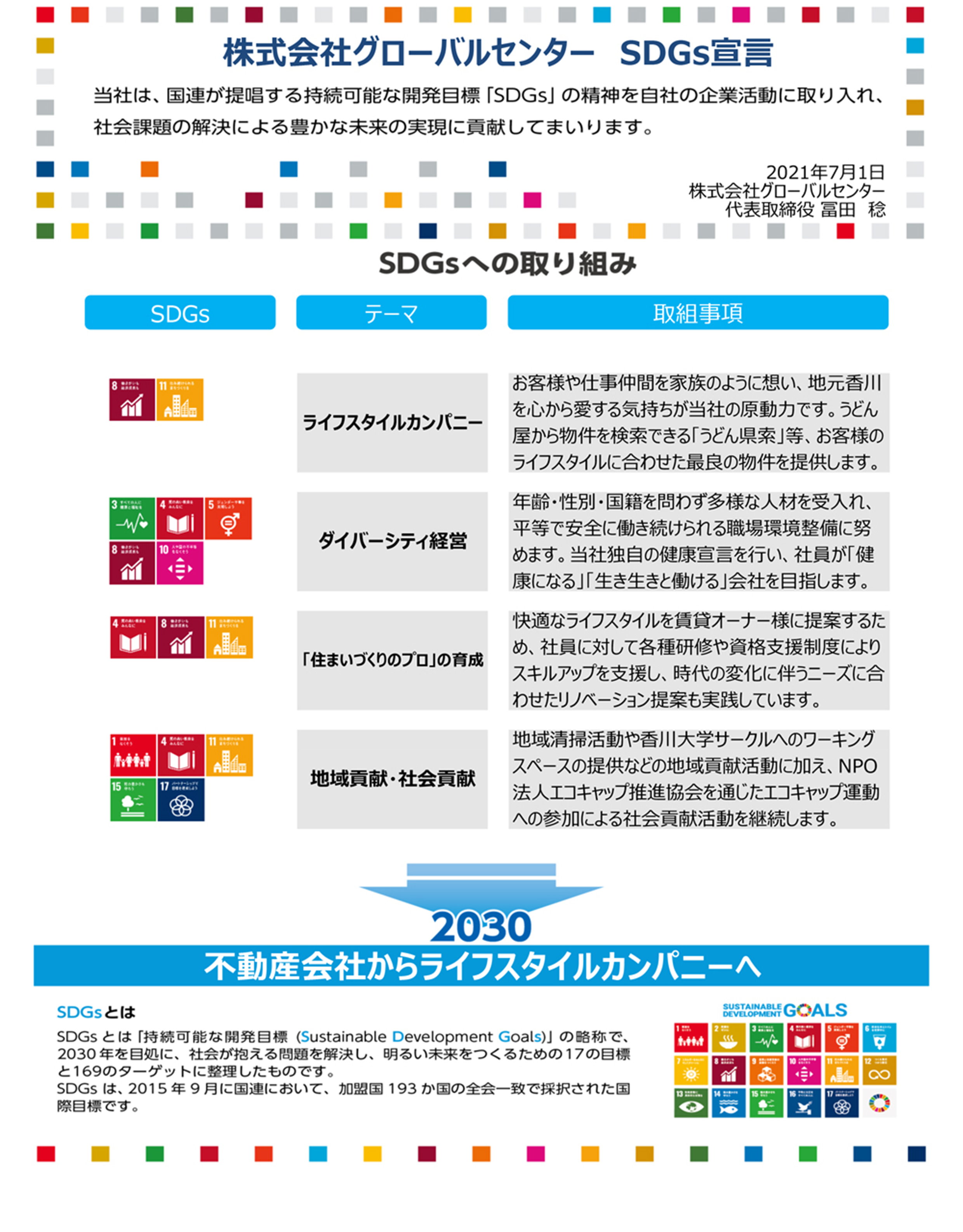 SDGs宣言